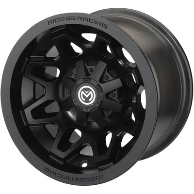 Moose Black 416X 12x8 Wheel - 0230-1157 - Image 1 of 4