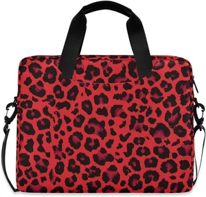 ALAZA Red Leopard Print Cheetah Laptop Case Bag Sleeve Multicoloured 2 - Picture 1 of 7
