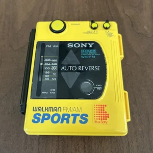 VTG SONY WM-F63/F73 SPORTS WALKMAN Untested For Parts Repair - Picture 1 of 6