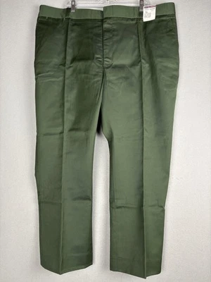 Pantalones Pequeños Horace Para Hombre 48x29 Verde Uniforme Frente Plano Hecho en EE. UU. Estilo 10540NP Foto 1 de 4