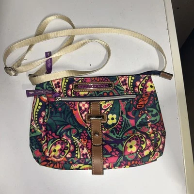 Lily Bloom Purse Bag Owl-ilver Twist Owls Paisley Crossbody  Bag Tote Colorful - Image 1 of 4