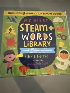 My First Steam Words Library 8 Book Set Brand new! Math, Art, Science, Tech, Eng - Picture 1 of 6