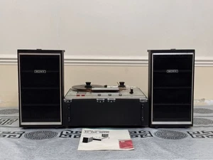 SONY TC-252 Reel-To-Reel Tape Recorder W/ Built In Speakers Plus Manual SPARES - Picture 1 of 12