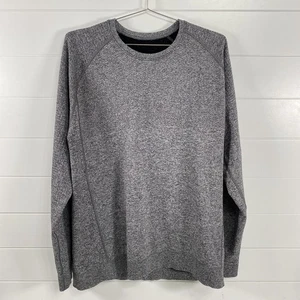 Lululemon Sweatshirt Mens Extra Large Gray City Sweat Crew Raglan Pullover - Picture 1 of 10