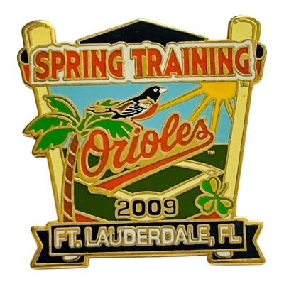 Baltimore Orioles 2009 Spring Training Lapel Hat Pin MLB Baseball Fan Gift - Image 1 of 4
