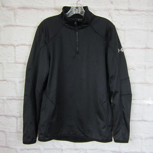 Under Armour Men's Coldgear Reactor 1/4 Zip Fleece Sweatshirt Black size S - Picture 1 of 9