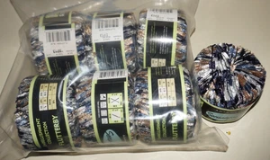 7 Skeins, Sensations, "Flutterby", Flutterby Blue, Rayon/Nylon, Ribbon Yarn - Picture 1 of 4