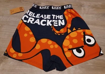 NWT Lazy One Men's Boxer Shorts, Underwear, "Release The Cracken" Sz Small - Image 1 of 4