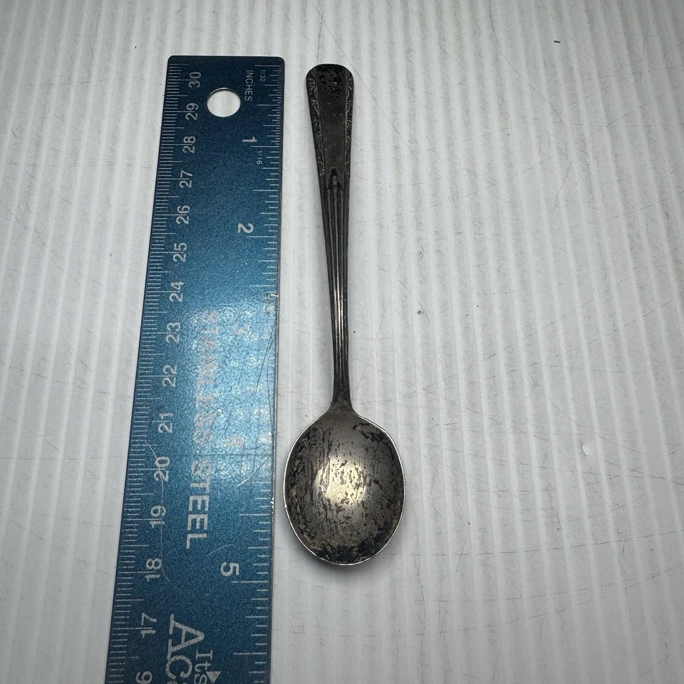 "Cuchara de sal maestra HAMILTON de plata esterlina WEBSTER 3-5/8"" RARA de colección SIN MONO" Foto 1 de 3