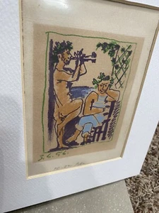 Pablo Picasso. Faune et Marin, 1956. Lithograph in colors - Picture 1 of 11