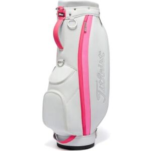 TITLEIST TB23CTWLA Golf Bag Women's 8.5 type 2.8kg 47 inches White/Candy Pink