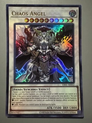 YUGIOH CHAOS ANGEL (SYNCHRO) ASIA ENGLISH EDITION ES01-AE032 ULTRA RARE - Image 1 of 3