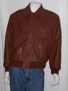 HERREN US ARMEE LUFTWAFFE TYP A-2 BOMBER FLUG LEDERJACKE GRÖSSE LARGE - Bild 1 von 1