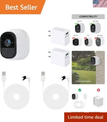 Indoor/Outdoor 16.4Ft Weatherproof Micro USB Cables with Quick Charge for Arlo - Image 1 of 4