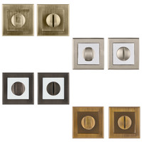 Bathroom Door Thumb Turn Release for Privacy Lock / Deadbolt Square Rose