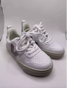 J Crew Kids Veja V10 Lace Up Sneakers 12 NEW - Picture 1 of 6