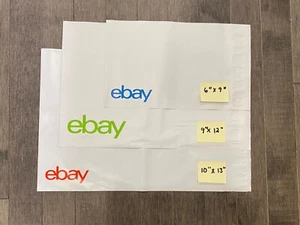 150 sobres de correo de polietileno marca eBay 3 tamaños ENVÍO GRATUITO - Imagen 1 de 3