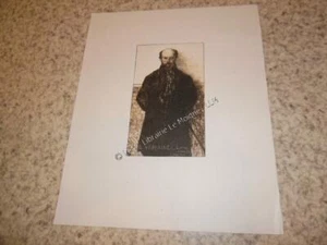 1932.Portrait de Paul Verlaine sur chine.Aman-Jean (Jules Germain) - Imagen 1 de 1