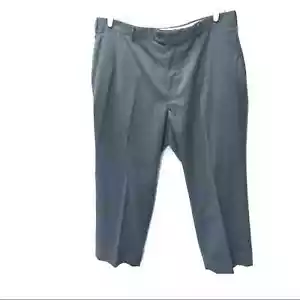 David Taylor Pants Men’s Gray Flat Front Slash Pocket Straight Size 42X30 - Picture 1 of 6