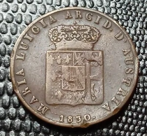 ITALIE PARME 5 CENTESIMI 1830 MARIE-LOUISE D'AUTRICHE - Cuivre - Foto 1 di 2