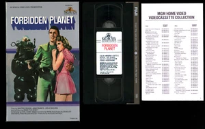 Forbidden Planet 1956 Movie VHS Big Box WITH MGM CATALOG Early 1980s Release - Picture 1 of 2