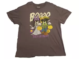 Disney Mickey & Minnie Mouse Halloween Women's Size 16 Graphic Print T-shirt - Picture 1 of 6