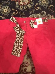 Gymboree Big Kids Girls Velvet Pants Jeans Pink Size 12 New Imported - Picture 1 of 7