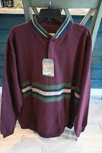 Suéter Woolrich 100 % algodón para hombre cuello en V granate talla XL NUEVO CON ETIQUETAS - Imagen 1 de 9