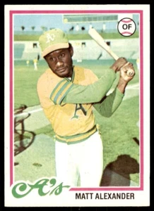 1978 Topps Matt Alexander Baseball Cards #102 - Picture 1 of 2