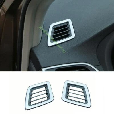 Cubierta de ventilación de salida de aire acondicionado L&R para tablero plateado mate para Nissan Sentra Sylphy 2013-2019 Foto 1 de 4