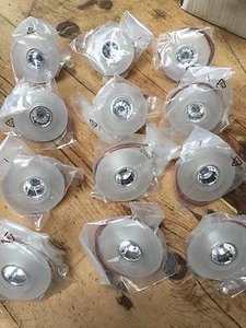 NEW in BOX - LED LIGHTS IN ETCHED WHITE GLASS HOLDERS - Picture 1 of 7