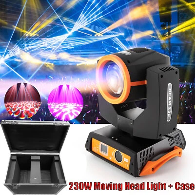 2PCS 230W 7R 8 Prism Stage Lightis DMX LED Beam Moving Head Light DJ Disco Party - Image 1 of 4