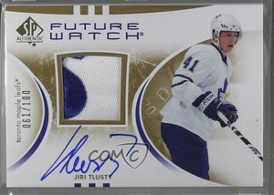 2007-08 SP Authentic Future Watch Limited /100 Jiri Tlusty #247 Rookie Auto RC