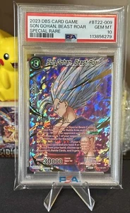 PSA 10 SON GOHAN, BEAST ROAR - BT22-009 - 2023 DBS TCG CRITICAL BLOW SPR - GEM M - Bild 1 von 2
