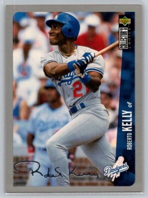 💎1996 Collector's Choice Silver Signature #184 Roberto Kelly - Dodgers💎 - Image 1 of 2