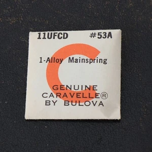 BULOVA CARAVELLE Watch Model 11UFCD Replacement Part #53A Mainspring NOS - Picture 1 of 1