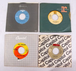 Beach Boys 45 rpm Records, Lot of 4, VG+ to EX, Good Vibrations, Surfer Girl + - Imagen 1 de 4