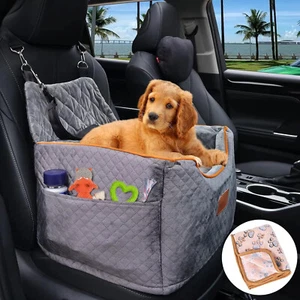 AlfaTok grau Memory Foam Sitzerhöhung Hundeautositz kleine Hunde bis 35 Pfund - Bild 1 von 7