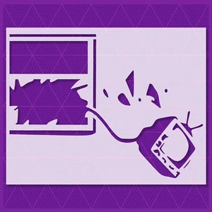 Banksy Broken window Stencil – Street Art, Graffiti, Urban, Pop Culture Design - Picture 1 of 6