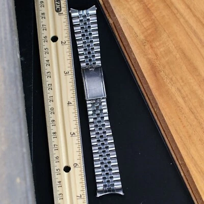 Autêntica pulseira Jubileu Masculina Rolex Aço Inoxidável 20mm Para Modelo 1601 1603 - Imagem 1 de 4