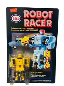Robot Racer Figure Friction go toy gobot transformer 1980s Esso MOC Pro-Ton #8 - Picture 1 of 4