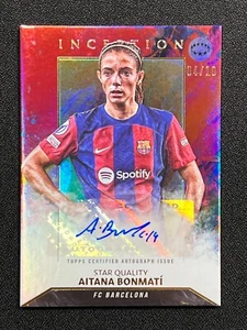 Autógrafo Topps Inception UCC Aitana Bonmati Auto 2023-24/10 Red Star Quality - Imagen 1 de 2