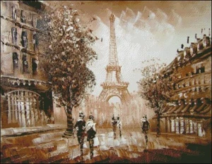 Needlework Craft Full Embroidery Counted Cross Stitch Kit 14 ct - Torre Eiffel - Bild 1 von 5