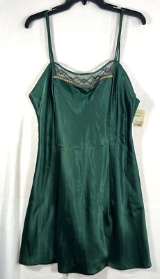 JC Penney Delicates Vintage Verde Perenne Camisón Vestido Para Mujer Grande con Etiquetas Foto 1 de 4