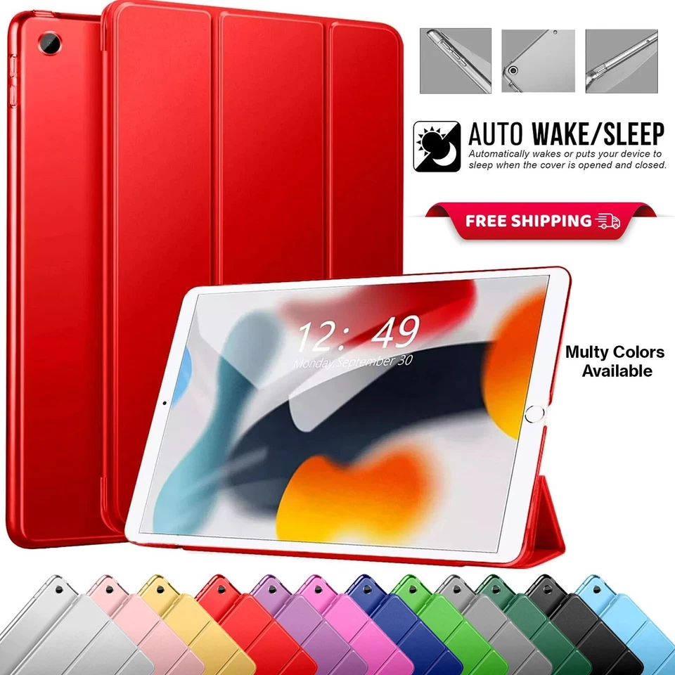Smart Leather Case For iPad 10.2 10.9 10th 9th Generation Mini Air 1 2 Pro 11 - Image 1 of 4