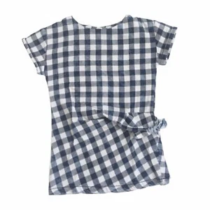 Zara Blue And White Plaid Tunic  - Picture 1 of 4