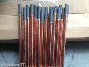 9 Electrodos de Grafito puro de 12X305 mm Recubiertos Cobre Arco Aire Achaflanar - Imagen 1 de 1
