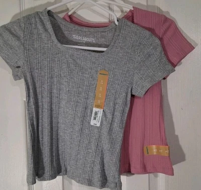 2-NWT Thereabouts Girls Small 7/8 Pink - Image 1 of 3
