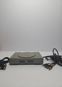 Sony PlayStation 1 PS1 SCPH-7500 Console AC AV Yellowed Working No Controller