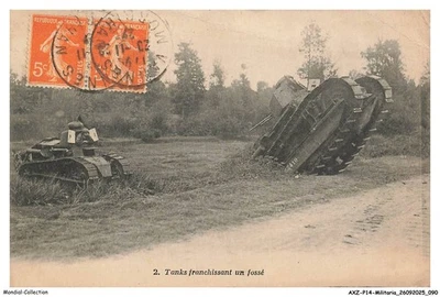 AXZP14-1207-MILITAR - Tanques Cruzando Un Foso - Imagen 1 de 2